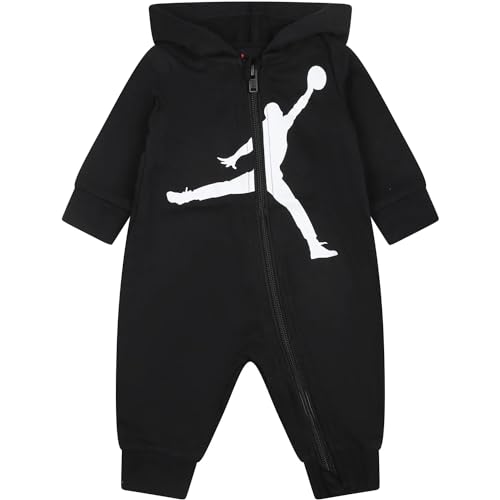 Jordan Baby Boys HBR Jumpman Hooded Coverall (Infant) Black 3 Months (Infant)