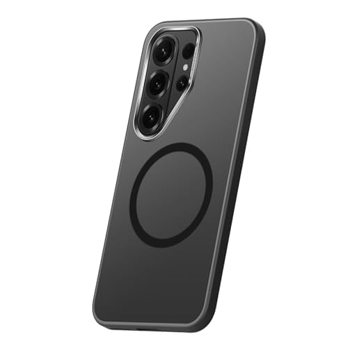 Étui Samsung Galaxy S26 Ultra magnétique noir translucide avec protection d'objectif intégrée