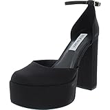 Steve Madden Women's Agata, Black Satin, 8.5