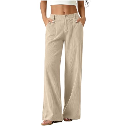 Women's Casual Pants & Capris Womens Corduroy Pants Wide Leg