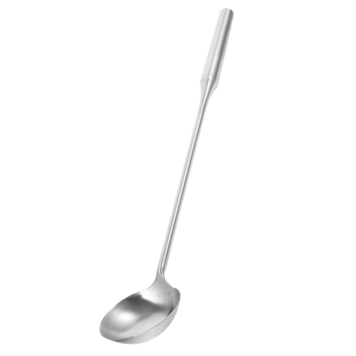 IMIKEYA Cucharón y Resistente a Deformaciones Mango Largo sin Rebabas de Acero Inoxidable Utensilio Adecuado para Restaurantes y Cocinas Profesionales