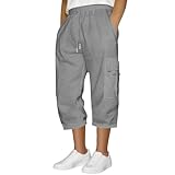 Pantalones deportivos térmicos cómodos para hombre, ajuste relajado, interior cepillado con cintura elástica para fines de semana de invierno, pantalones de descanso, gris, S