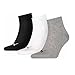 Produktbild PUMA Plain 3P Quarter Socke, Mehrfarbig (Grey/White/Black), 39-42