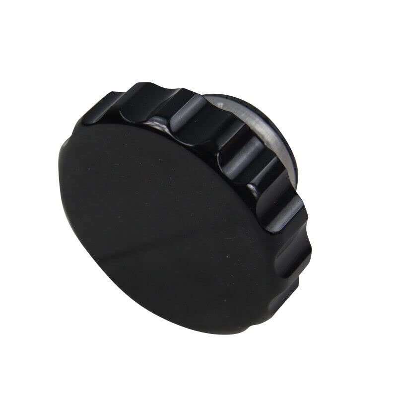 Black Machined Radiator Cap,1.3 Bar 19 lbs Round Notch Grip Radiator Cap CNC 1PC