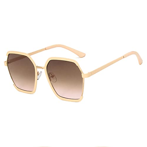 Ladies Small Frame Milk Tea White Sunglasses Retro Sunglasses Face Sunscreen Sunglasses for Women