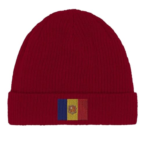Bonnet en coton drapeau d'Andorre bonnet stretch respirant automne hiver