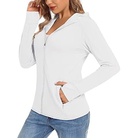 TACVASEN Sudadera con Capucha para Protección UV Cover