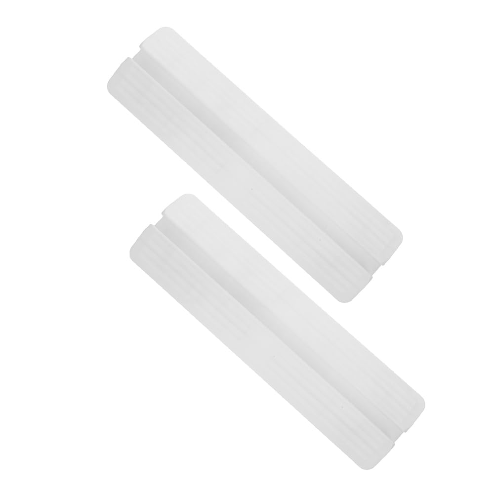 PartyKindom 2Pcs Gate Support Feet Floor Transition Strip for Doorway Ramp White Kick Guard for Stairways Pet Fences Gates Easy Installation and Fit