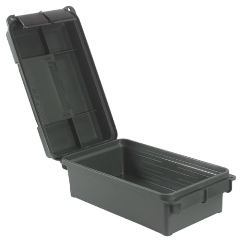 Prothens Ammunition Box Ammo Storage Case Water Resistant Ammo Can Stackable Heavy-Duty Ammo Lockable Storage Box for Hunting and Shooting Tool chest Large Tool Box Storage-13.35"*7.44"*5.20" - Image 2
