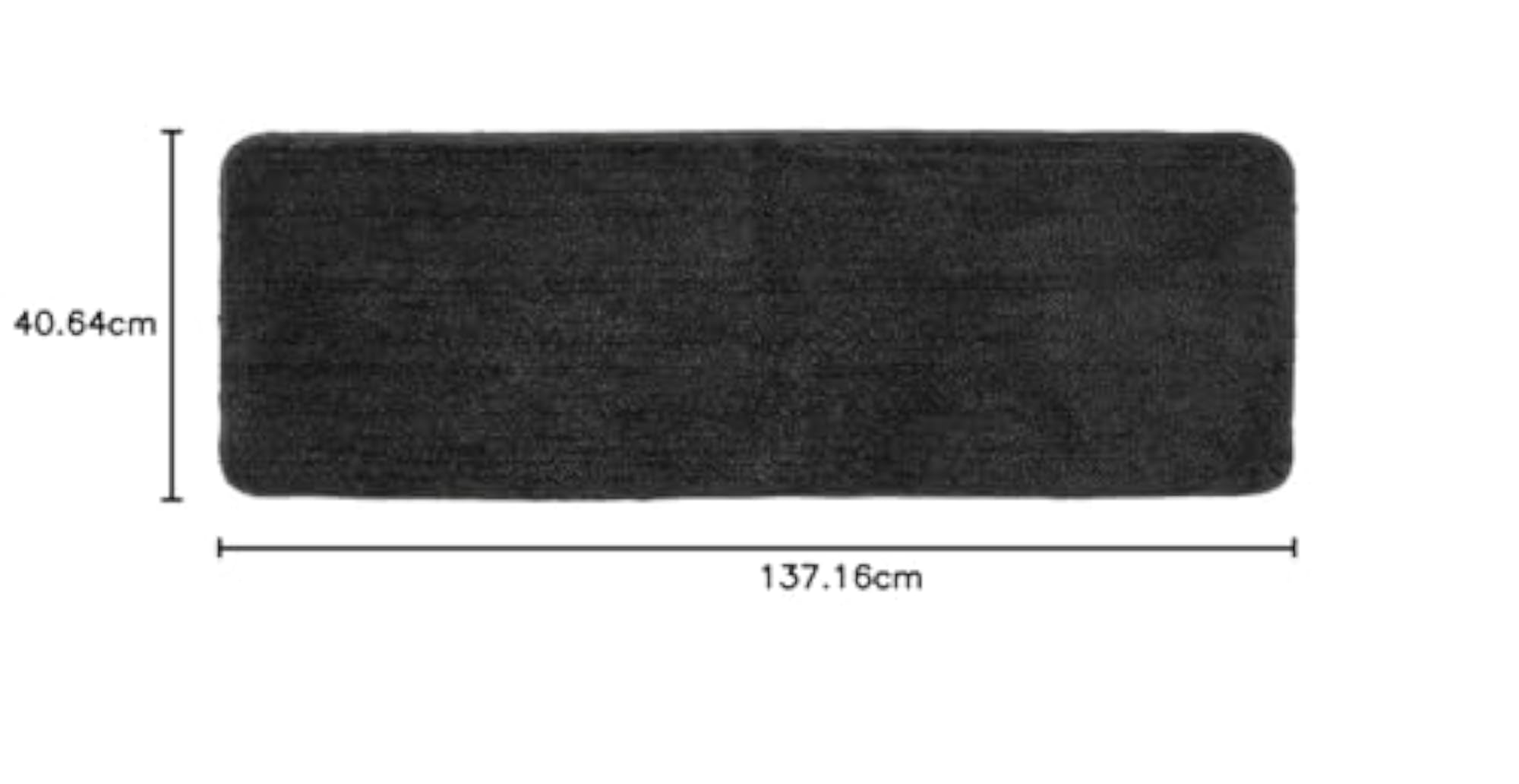 Microfiber Anti Slip Mat & Runner, Grey