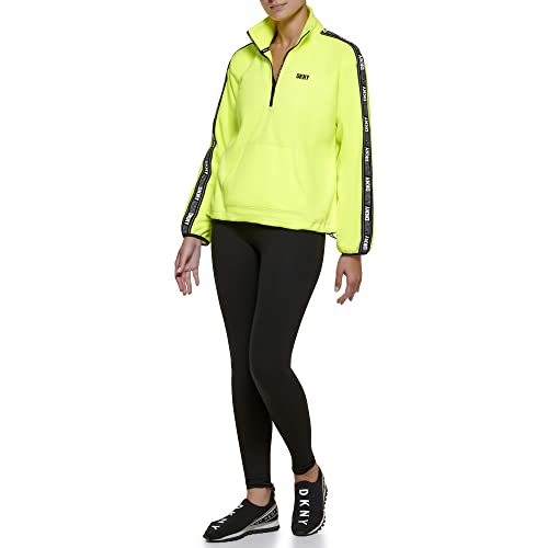 Image of DKNY Women's Sleeve Logo Tape Pullover Hoodie Sweatshirt