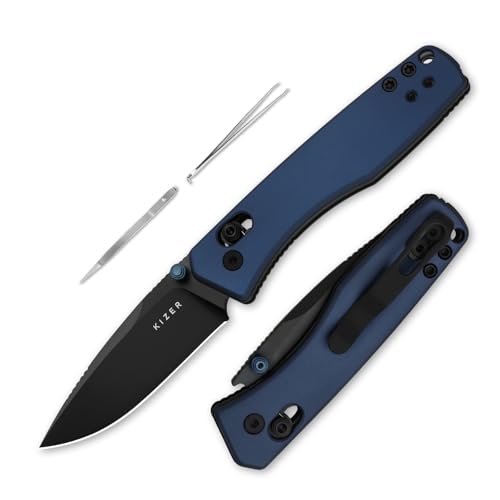 Image of Kizer Aegis EDC Pocket Knife, 2.8 inch AEB-L Steel Drop Point Folding Knife