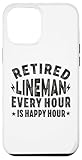 Hülle für iPhone 14 Plus Lineman im Ruhestand, Vater, Männer, der in den Ruhestand geht, Kabelnetzbetreiber