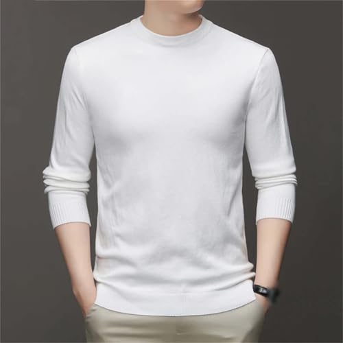 Men's High Neck Long Sleeved Solid Color Sweater Soft Warm and Comfortable Top3
