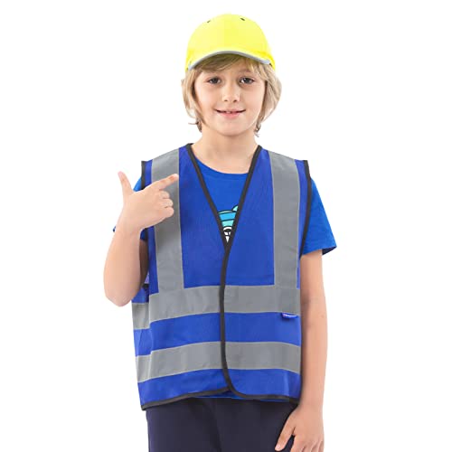 AYKRM Chaleco de seguridad Reflectante Alta visibilidad Ropa para niños chaleco Seguridad Chaleco de para niños