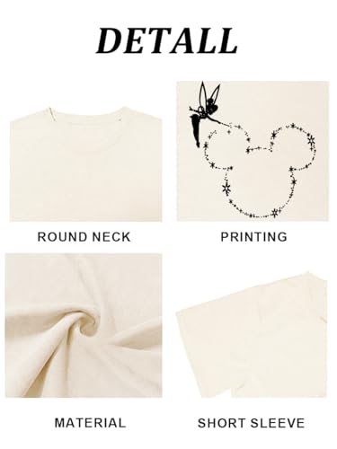 Image of Magic Kingdom Castle Shirt Holiday Short Sleeve Boho Clothes for Women