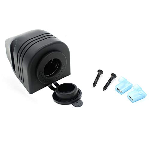 ihreesy Auto Zigarettenanzünder Steckdose,12V / 24V Wasserdichte Zigarettenanzünder Adapter Buchse Auto Handy Ladegerät Zigarettenanzünder Verteiler für Auto Motorrad LKW Boot