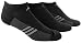 adidas Men's ClimaCool Superlite 3-Pack No Show Socks, Black/Graphite Grey/Medium Lead, X-Large,fits shoe size 12-15