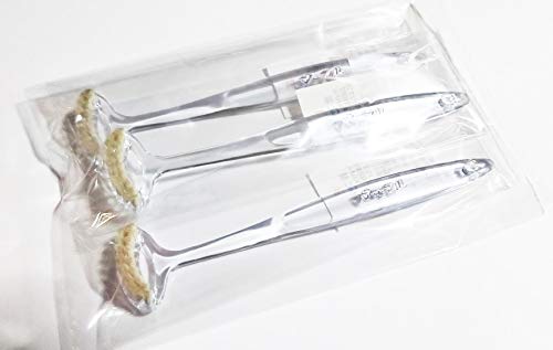 天然毛舌ブラシ ヤギ毛 3本セット 舌磨き ベロ磨き ※日本製 ブラシ専門店 浅草まーぶる ※感染症予防、口内衛生、口臭予防に,のサムネイル