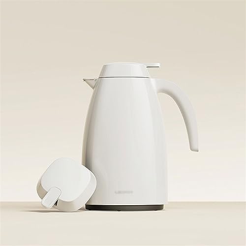 Tetera eléctrica con aislamiento y gran capacidad interior de vidrio blanco miniatura 6