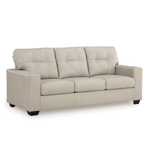 Image of Signature Design by Ashley Santorine 3 Seat Sofa for Living Room, Bone