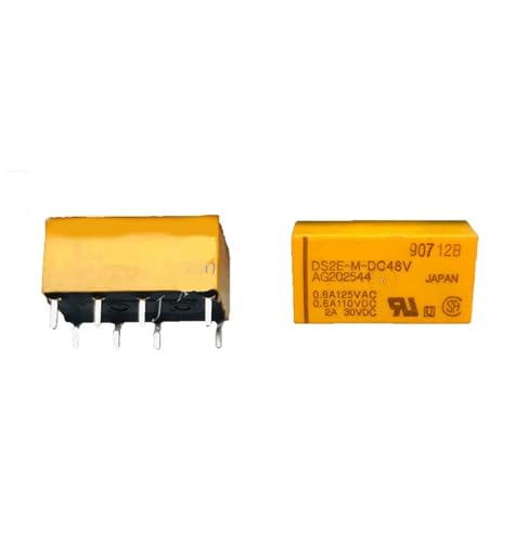 Relais 48V DS2E-M-DC48V électromécanique miniature 2A à 8 broches pour circuit imprimé