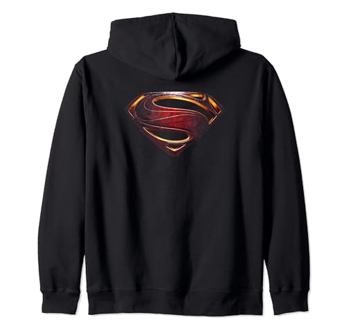 Justice League Movie Superman Shield Logo Zip Hoodie
