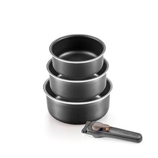 Tescoma 597914 Casseruole con impugnatura rimovibile VARIO, 4 pezzi