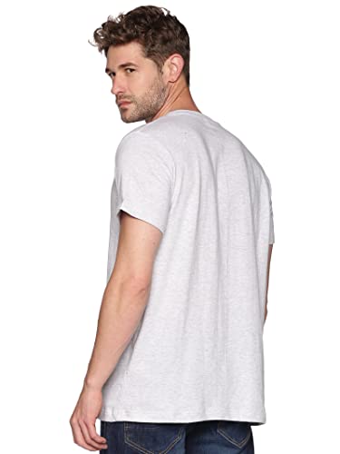 Image of Solid Men Round Neck White T-Shirt