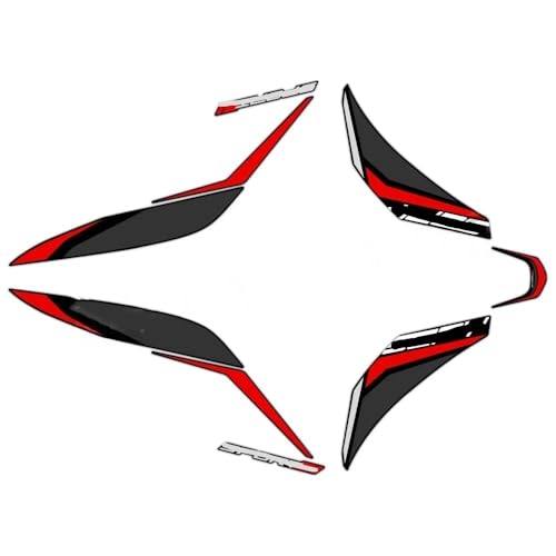 Kit d'autocollants avant de carrosserie moto SH125 et stickers de réservoir de scooter