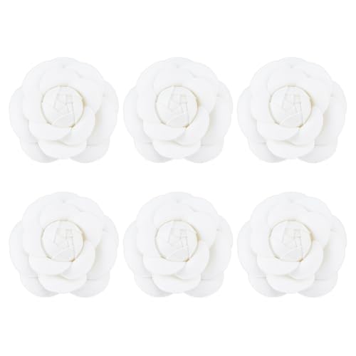 Broches camélia en tissu SUPERFINDINGS lot de 6 fleurs artificielles pour costumes