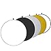 EMART 24&rdquo; (60cm) 5 in 1 Photo Collapsible Photography Reflector with Bag - Portable Camera Panel for Studio Video,Outdoor Lighting, Indoor Shooting, Portraint -Translucent, White, Silver, Gold, Black