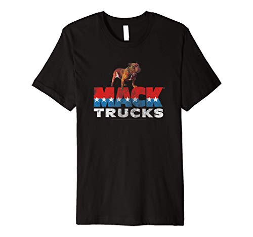 Mack Trucks Retro Mack Logo Distressed Premium T-Shirt