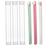 Healifty 3pcs Soft Bristles Pet Toothbrushes Kit for Dogs Cats and Rabbits Small Micro Head Oral Care Brushes with Handles for Gentle Cleaning