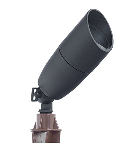 Westgate LED Landscape Spotlight Waterproof Spotlight Adjustable Directional Lighting for Patio Deck Yard Garden Pathway Pool Area - All Accessories Included (1 Black)