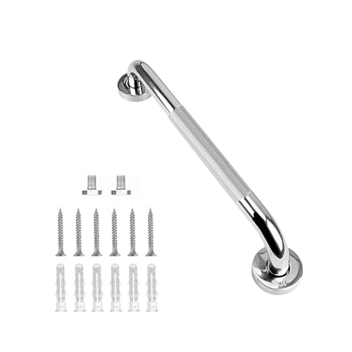 supregear Barra de Agarre para Baño, Antideslizante de Acero Inoxidable 304, Barra de Seguridad y Apoyo para Cocina, Dormitorio, Bañera, Ducha y Escalones, 35 cm
