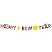 Produktbild Emorias 1 PC Banner Bunting Flags Happy New Year Anhänger Tür und Wand hängende Dekoration Ornamente Home Party Dekor 3 Meter