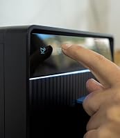 Incapto Aura Vollautomatische Kompaktkaffeemaschine mit Mahlwerk | 19 Bar | 2-Tassen-Funktion | 1,5 l Wassertank | Thermoblock-Heizsystem | Automatische Reinigung (Schwarz) – Ansicht 3