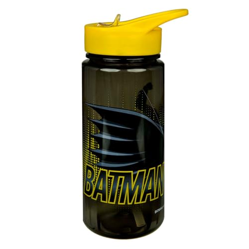 Scooli – Gourde Batman pour Enfants – avec Bec verseur Rabattable – idéale pour l'école, la Maternelle ou Le Sport