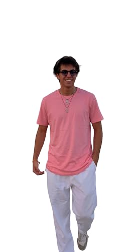 Image of Men's Solid Round Neck T-Shirt | Regular Fit Cotton Casual Tee | Half Sleeve | S to 3XL Sizes | Soft Breathable Everyday Wear for Daily Use, Gym, Summer & Casual Wear