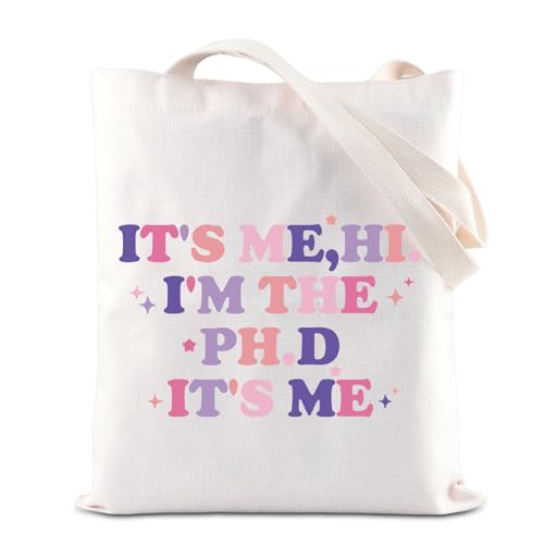 ENSIANTH PHD Sacola de Doutorado Presente de Graduação Doutor em Filosofia Reutilizável Bolsa de Mercearia PHD Presente de Doutorado, Bolsa de doutorado, Large