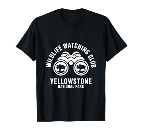 Yellowstone National Park Binoculars Wildlife Watching T-Shirt