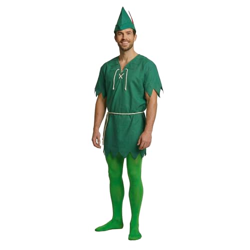 Largemouth Mens Peter Pan Stoybook Adult Costume Outfit Green (Large)