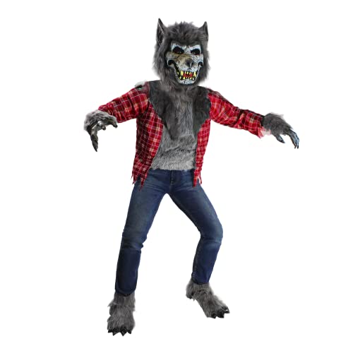 Spooktacular Creations howling werewolf costume for kids with mask and gloves
