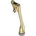 National Hardware V1938 5" Kickdown Door Stops - Solid Brass in Solid Brass