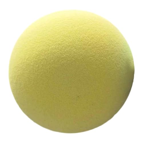 Harilla Pelota de Pickleball silenciosa para práctica, con reducción de Ruido, 74 mm, de PU Suave, para Parques, Deportes, Entrenamientos, garajes y, Amarillo