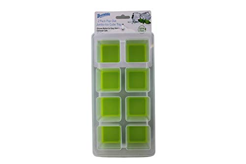 2-Pack Moldes de Cubos de Hielo Jumbo de Silicona miniatura 6