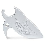 BeerShark - Shotgun Tool, Bottle Opener Keychain and Beer Can Opener, Silver, Made in the USA