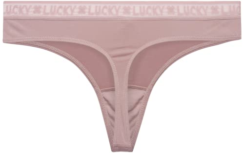 Lucky Brand Women's Underwear - 10 Pack Microfiber Thong Panties (S-Xl), Size Small, Gardenia/Natural/Silver Sconce/Black/Multi #TOP4