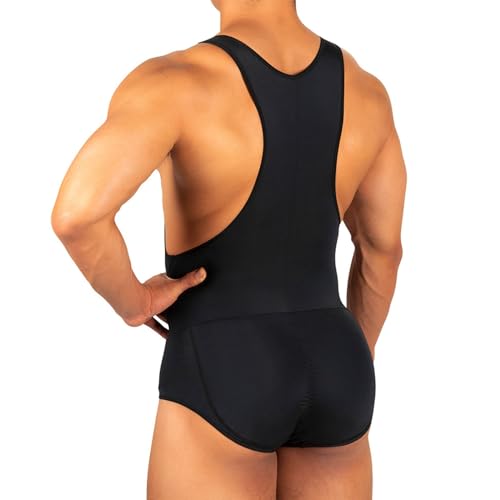 Mens Butt Lifter Shapewear Butt Padded Enhancer Bodysuit Seamless Tummy Control Body Shaper Slimming Tank Top Jumpsuits